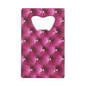 ラグジュアリーグラムソフトピンクベルベフェイクットクリスマス クレジットカード栓抜き (裏面)