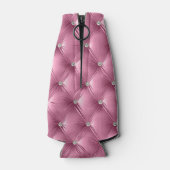 ラグジュアリーグラムソフトピンクベルベフェイクットクリスマス ボトルクーラー (裏面)