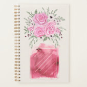 ラグジュアリーグラムフローラ水彩香料ボトル プランナー手帳 (正面)