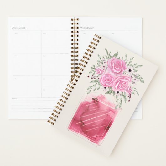ラグジュアリーグラムフローラ水彩香料ボトル プランナー手帳 (ディスプレー)