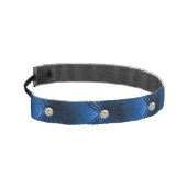 ラグジュアリーグラムブルーフェイクベルベット アスレチックヘッドバンド (左)