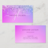 ラグジュアリーグラムモノグラムパープル 名刺 (正面/裏面)
