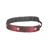 ラグジュアリーグラムレッドフェイクベルベット アスレチックヘッドバンド (右)