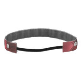 ラグジュアリーグラムレッドフェイクベルベット アスレチックヘッドバンド (裏面)