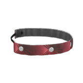 ラグジュアリーグラムレッドフェイクベルベット アスレチックヘッドバンド (左)