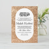 ラグジュアリーグリアベビーイスラームAqiqa Aqeqah 招待状 (スタンド正面)