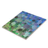 ラグジュアリーグリッタードット&サークルフレッシュアクア タイル (側面)