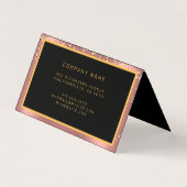 ラグジュアリーグリッター金ゴールドピンクスターズ 名刺 (裏面)