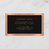 ラグジュアリーグリッター金ゴールドピンクスターズ 名刺 (裏面)