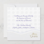 ラグジュアリーグリーティングカードメリークリスマス&新年 (裏面)