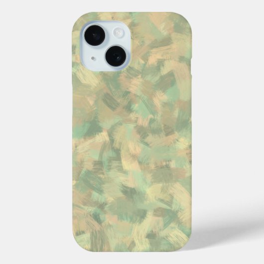 ラグジュアリーグリーンイエローグレーウォーターカラー抽象芸術アート Case-Mate iPhoneケース (裏面)