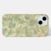 ラグジュアリーグリーンイエローグレーウォーターカラー抽象芸術アート Case-Mate iPhoneケース (裏面 (横))