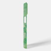 ラグジュアリーグリーンイエローホワイトウォーターカラー抽象芸術アート Case-Mate iPhoneケース (裏面 / 右)