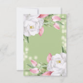 ラグジュアリーグリーンシャンパンフローラ30th Birthday 出欠カード (裏面)