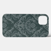ラグジュアリーグリーンフローラダマスク壁紙 Case-Mate iPhoneケース (裏面 (横))