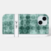 ラグジュアリーグリーンホワイトロームバスザグネーム抽象芸術アート Case-Mate iPhoneケース (裏面 (横))