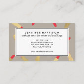 ラグジュアリーグレームリップスティック模様オンタイペ 名刺 (裏面)