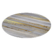 ラグジュアリーグレー金ゴールド水のカラーテクスチャ カッティングボード (角)