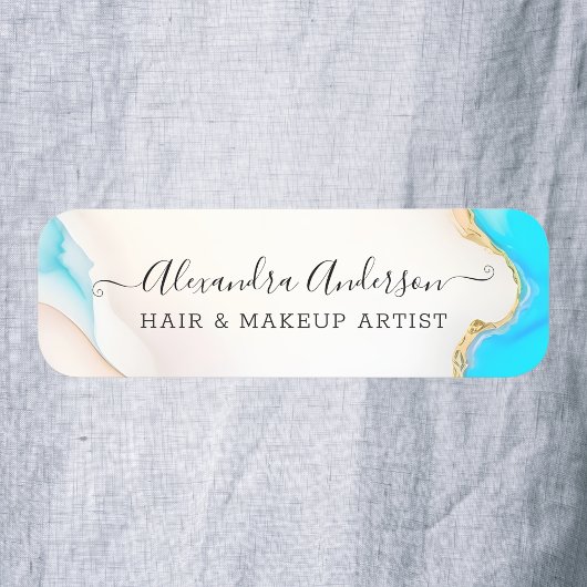 ラグジュアリーゲート大理石ホログラフィックスクリプト 名札