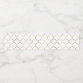 ラグジュアリーゴールデンイスラム幾何学模様モチーフ ペットボトルラベル (シングルラベル)