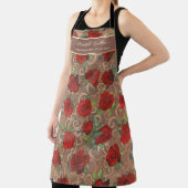 ラグジュアリーゴールデンエレガントフラワーズクラッシーカスタムチューペ エプロン (インサイチュ)