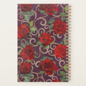 ラグジュアリーゴールデンエレガントフラワーズシックカスタムクラシー プランナー手帳 (裏面)