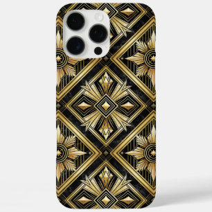 ラグジュアリーゴールデンジオメトリック1920ズディモンドアールデコ iPhone 16 PRO MAXケース