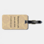 ラグジュアリーゴールデンダマスク ラゲッジタグ (裏面横)