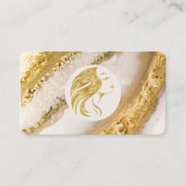 ラグジュアリーゴールデンマーブル美容師 名刺