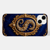 ラグジュアリーゴールデン華美ジュエリーデザイン Case-Mate iPhoneケース (裏面 (横))