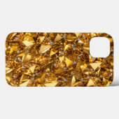 ラグジュアリーゴールドクリスタルiPhone 13 アートケースデザイン Case-Mate iPhoneケース (裏面 (横))