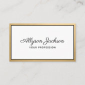 ラグジュアリーゴールドフォイルスクリプト 名刺 (正面)