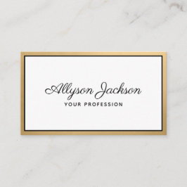 ラグジュアリーゴールドフォイルスクリプト 名刺