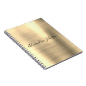ラグジュアリーゴールドフォイルプロフェッショナル ガーリー ノートブック (右側)