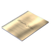 ラグジュアリーゴールドフォイルプロフェッショナル ガーリー ノートブック (左側)