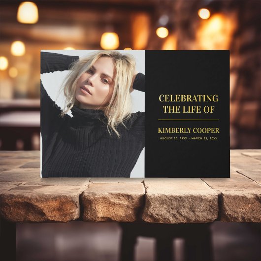 ラグジュアリーゴールドフォイル記念写真記念 ゲストブック