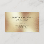 ラグジュアリーゴールドフォイル質感 モダン 名刺 (裏面)