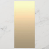 ラグジュアリーゴールド結婚フォイルのメニュー メニュー (裏面)