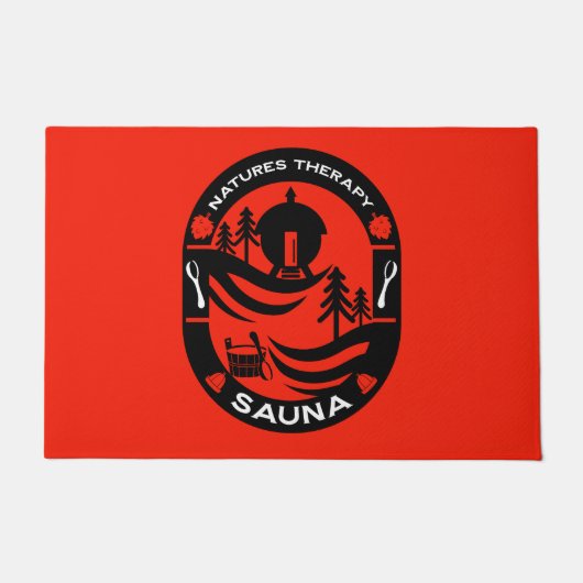 ラグジュアリーサウナギフト ドアマット (正面)