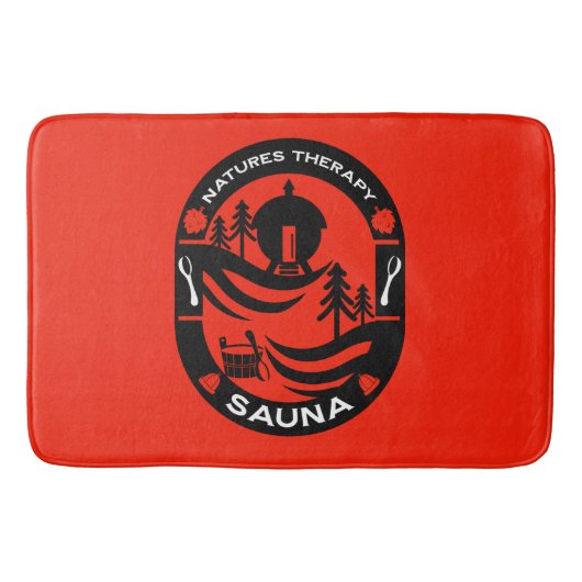 ラグジュアリーサウナギフト バスマット (正面)