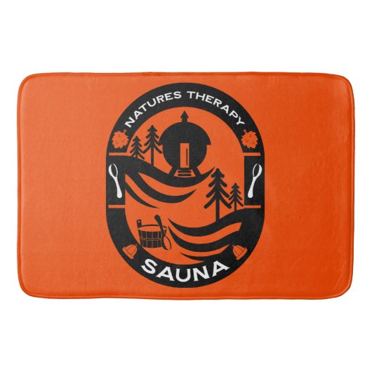 ラグジュアリーサウナギフト バスマット (正面)