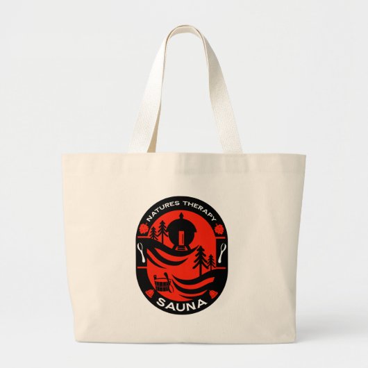 ラグジュアリーサウナギフト ラージトートバッグ (正面)