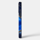 ラグジュアリーサファイア大理石の川 Case-Mate iPhoneケース (裏面 / 左)