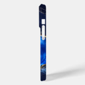 ラグジュアリーサファイア大理石の川 Case-Mate iPhoneケース (裏面 / 左)