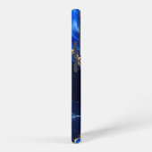 ラグジュアリーサファイア大理石の川 SAMSUNG GALAXYケース (右側面)