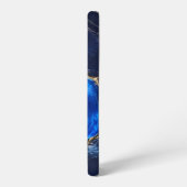 ラグジュアリーサファイア大理石の川 SAMSUNG GALAXYケース (左側面)