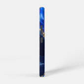 ラグジュアリーサファイア大理石の川 SAMSUNG GALAXYケース (右側面)