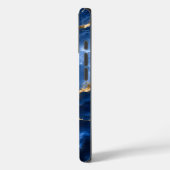ラグジュアリーサファイア大理石めのう Case-Mate iPhoneケース (裏面 / 左)