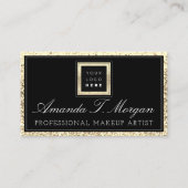 ラグジュアリーサービスインテリアデザインイベントプランナー金ゴールド 名刺 (正面)