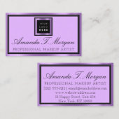 ラグジュアリーサービスインテリア結婚イベントズパープル 名刺 (正面/裏面)